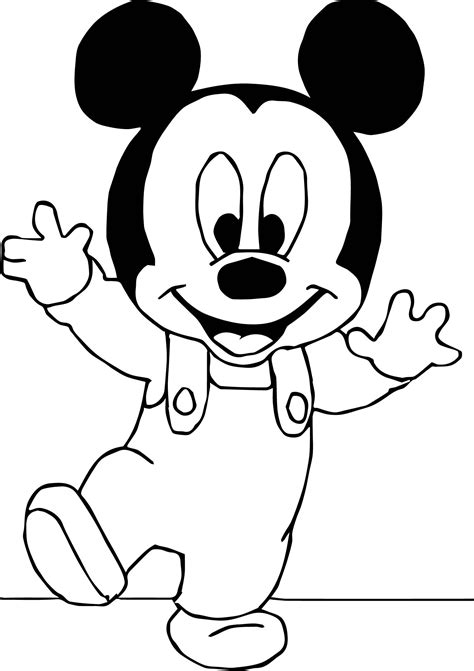 52 Baby Mickey Mouse Coloring Pages To Print Froggi Eomel