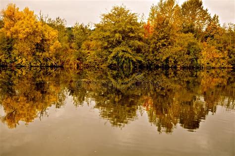 Autumn S Changing Colors Reflections Stock Photo Image Of Edge