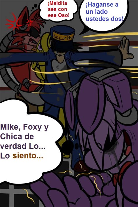 F Naf Foxy X Chica Comic