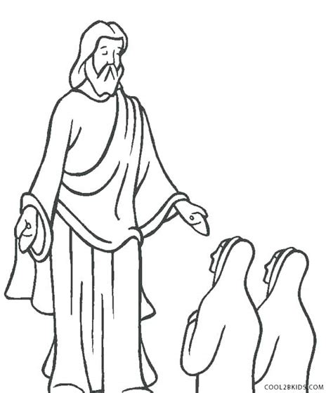 Jesus Heals The Paralyzed Man Colouring Pages At