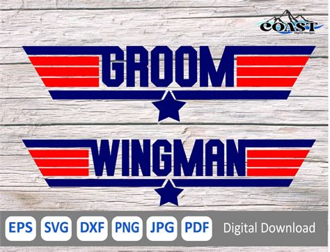 Wingman Svg Top Gun Svg Groom Svg Top Gun Bachelor Svg Top Etsy Nederland