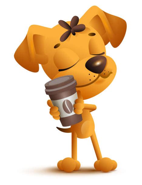 Dog Drinking Coffee Illustrations Royalty Free Vector Graphics And Clip