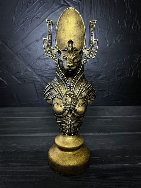 sekhmet goddess of war unique statue of egyptian art goddess etsy uk