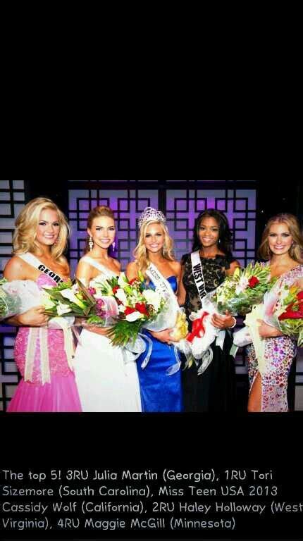 Miss Teen Usa 2013 Top 5 Pageant Life Miss Teen Usa Tops Fashion