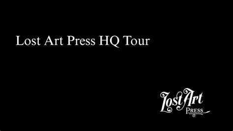 Lost Art Press Hq Tour Youtube