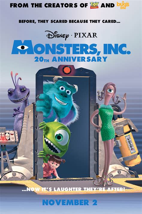 Monsters Inc 20th Anniversary Poster By Jayzx100 Frozen On Deviantart