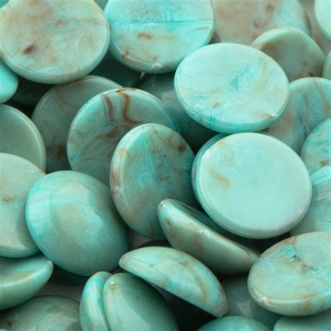 Turquoise Flatback Cabochons 14mm Dreamtime Creations