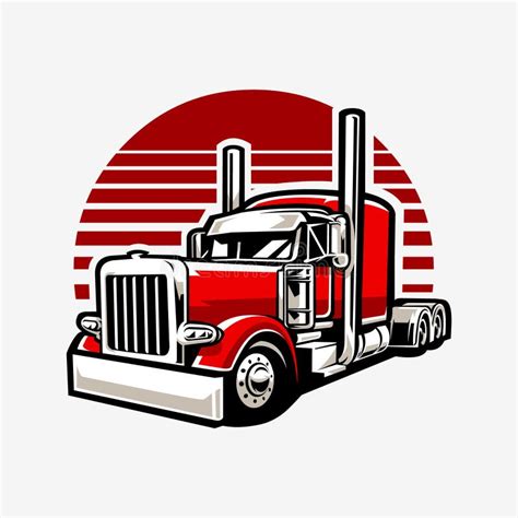 Trucking 18 Wheeler Semi Truck Vector Stock Illustrations 148