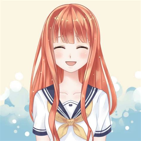 Anime Laughing Girl By
