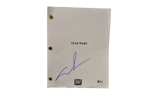 George Lucas Authentic Autographed Star Wars A New Hope Script Prime