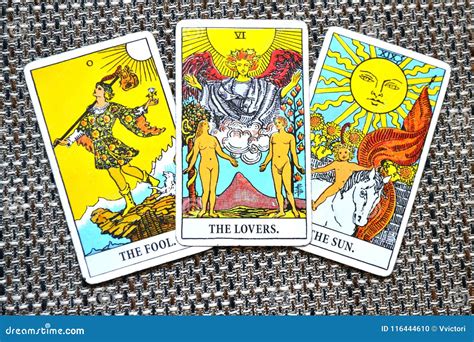 The Lovers Tarot Cards On A Magical Pentagram Royalty Free Stock