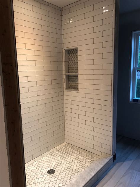 Rustic Subway Tile Shower Design Corral