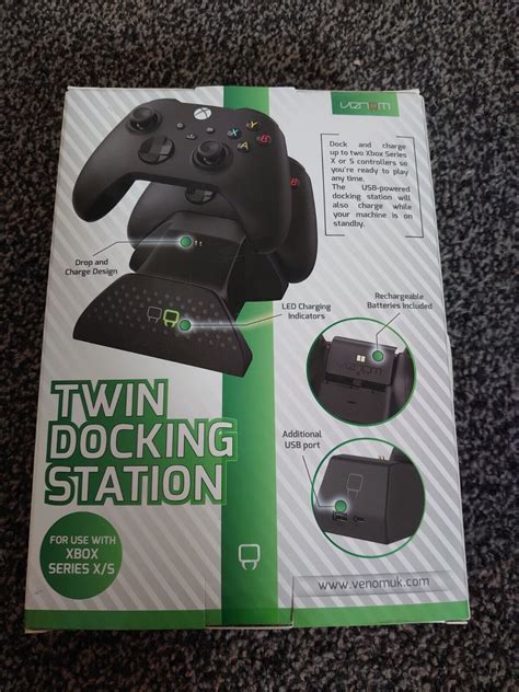 Venom Xbox Twin Charging Dock Station Black And 2 Rechargeable Battery