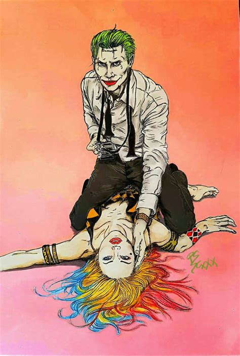 Joker X Harley Quinn The Loving Joke By Sallyandme On Deviantart