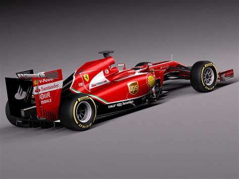 Das jahr 2014 ist eines der schwierigsten jahre für den rennstall. Formula 1 Ferrari 2014 3D Model MAX OBJ 3DS FBX C4D LWO LW ...