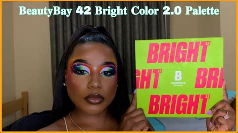 Beauty Bay 42 Bright Color 20 Palette Tutorial Review Swatches