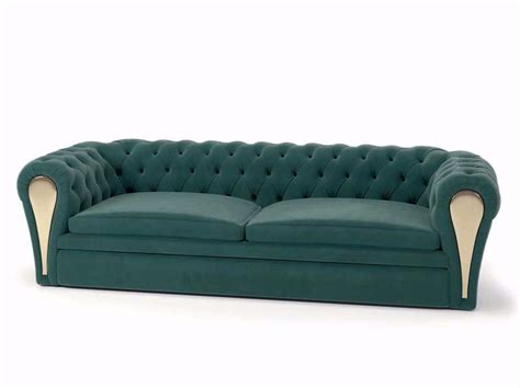 Mayfair Tufted 3 Seater Leather Leisure Sofa By Turri
