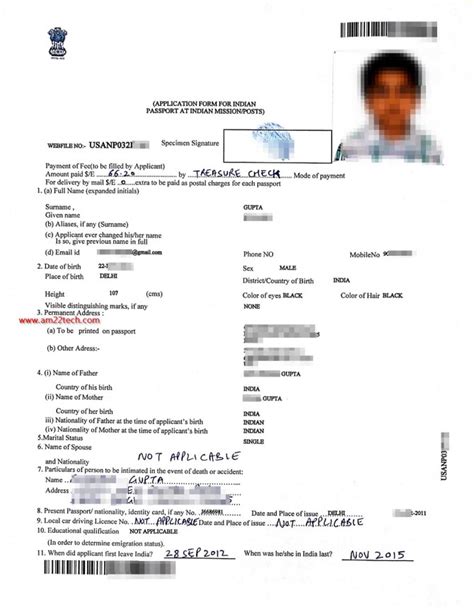 Renew Indian Minor Passport In Usa By Post Step By Step Process