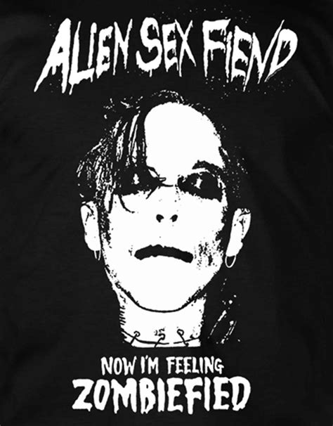 Alien Sex Fiend T Shirt Zombiefied Band Logo New Official Free