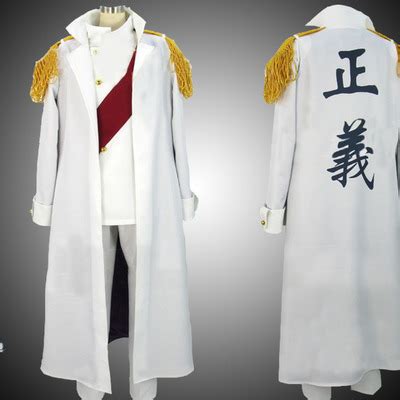 piece cosplay costume captain smoker jacket marine uniform