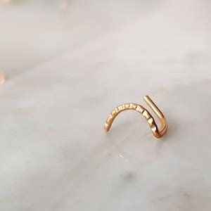 K Solid Gold Cartilage Piercing Real Gold Helix Earring Cartilage