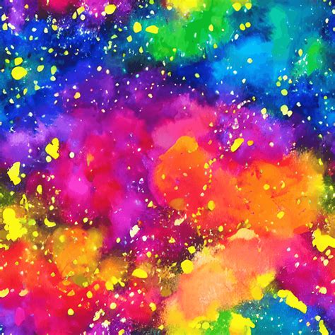 Paint Splash Pastel Multicolor Watercolor Cartoon Painting Creative