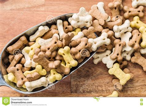 Dog Food Shaped Like Bones Stock Photo Image Of Shaped Overhead
