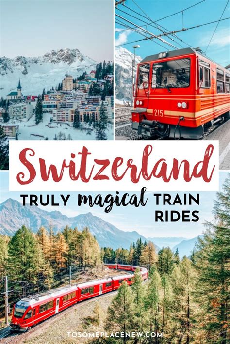 10 Of The Most Scenic Train Rides In Switzerland Artofit