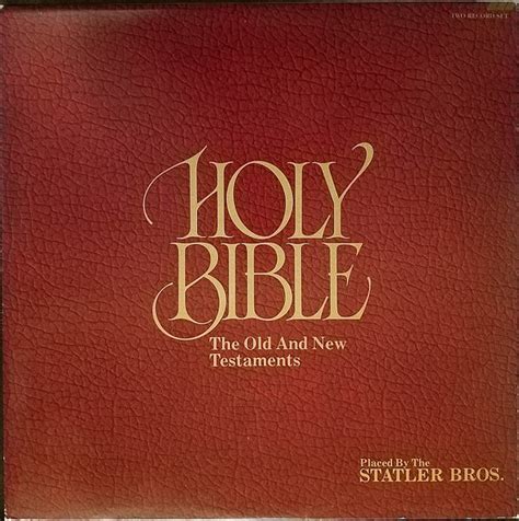 The Statler Brothers Holy Bible The Old And New Testaments 1978
