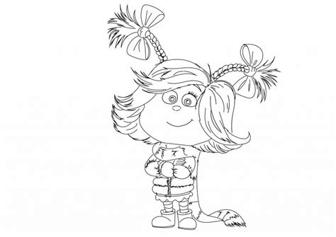 Cindy Lou Who Coloring Page Color Ctw