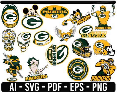 Green Bay Packers Svg Nfl Sports Logo Football Cut File For Etsy