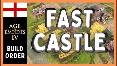 Aoe4 English Build Order Fast Castle Youtube