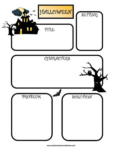 Halloween Story Map Sample Page 1 Of 6 Pdf Printable File Check Out