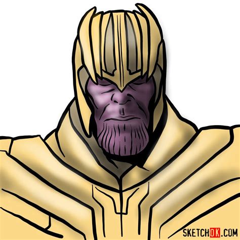 How To Draw Thanos For Kids Draw For Kids