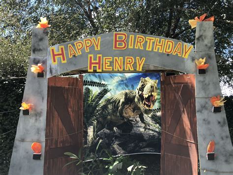 Jurassic Birthday Party Park Birthday Dinosaur Birthday Party