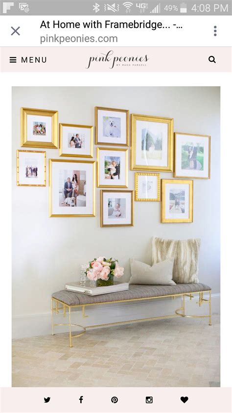 Pin by McKenzie Ricca on Art | Gold frame gallery wall, Gallery wall frames, Family photo ...
