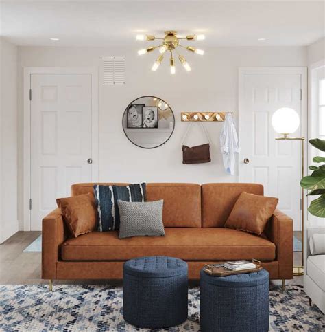 Bohemian Midcentury Modern Living Room By Sydney Havenly