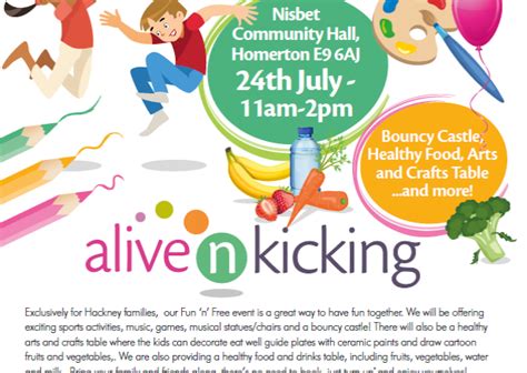 Fun N Free Event Alive N Kicking Hackney Everyone Health