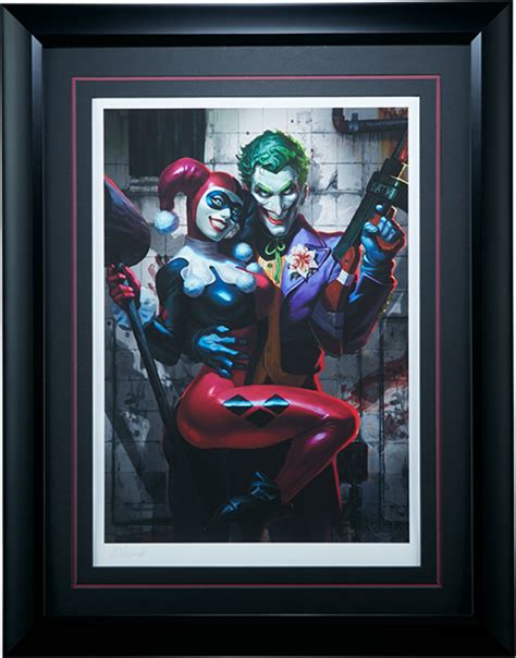 Dc Comics The Joker Harley Quinn Premium Art Print By Sidesh Sideshow