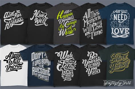 100 Typography T Shirt Designs Bundle 5 Vector Formats And Print Ready Png Files Tshirt Designs
