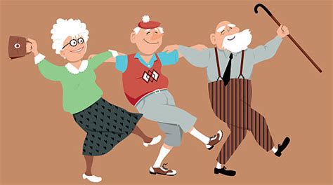 Top 60 Seniors Dancing Clip Art Vector Graphics And Illustrations Istock