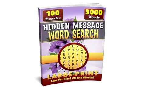 Hidden Message Word Search Large Print Hidden Message Word Find Books