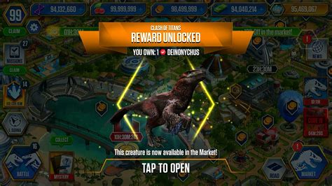 Unlock Deinonychus X3 Max Level 40 Jurassic World The Game Youtube
