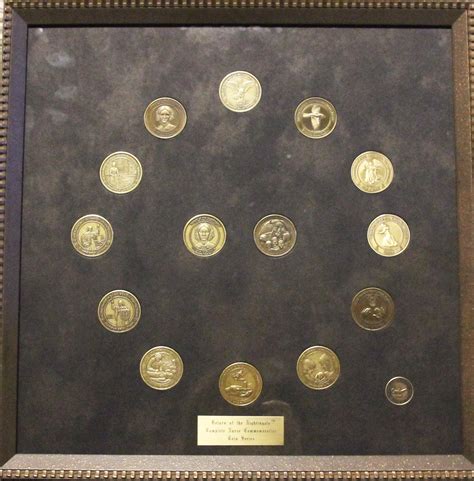 Framed 14 Coin Series In Antique Bronze Shop At The Nightingale Project