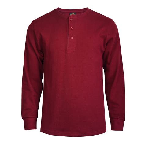 Dailywear Dailywear Mens Cotton Casual Long Sleeve Henley T Shirt