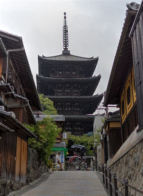Yasaka Shrine 5 Storied Pagoda Gion District Kyoto Hdr Photo