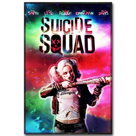 Harley Quinn Suicide Squad Superheroes Art Silk Fabric Poster Canvas