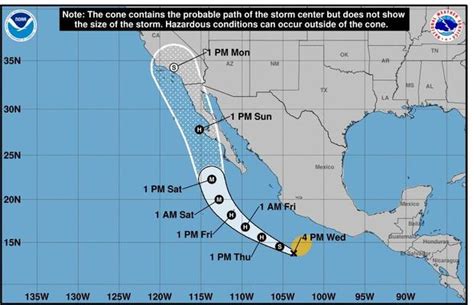 Hurricane Hilary Path And Timeline Heres When And Where The Storm Is