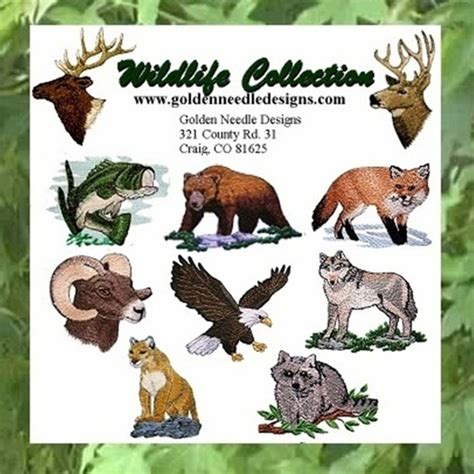 Wildlife Collection Machine Embroidery Designs
