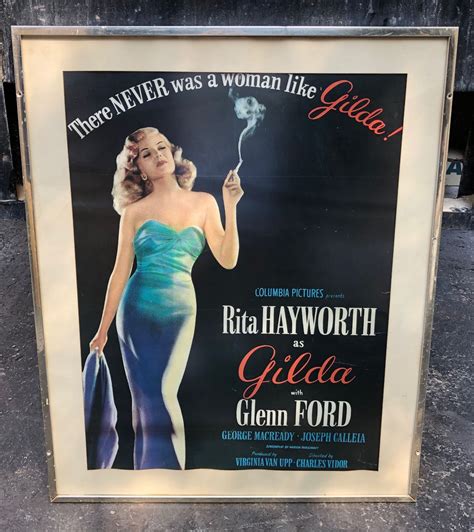 Framed Original Rita Hayworth Movie Poster